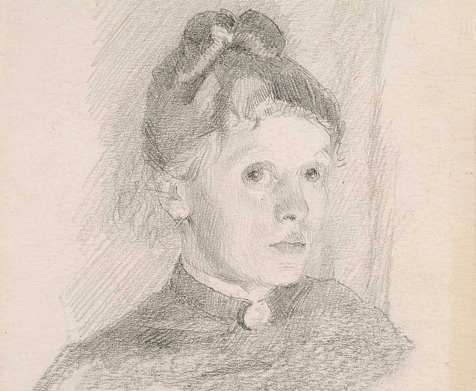 Helene Schjerfbeck, Selbstbildnis, 1880–84