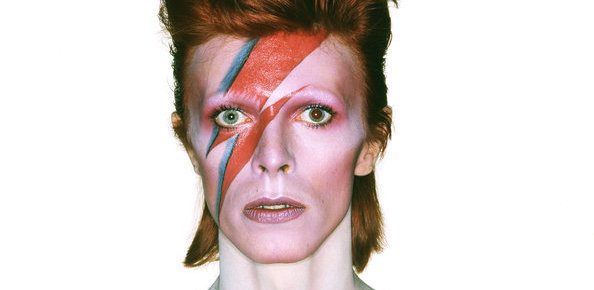 Detail: Album cover shoot for Aladdin Sane, Design by Brian Duffy and Celia Philo, make up by Pierre La Roche, 1973, © Duffy Archive