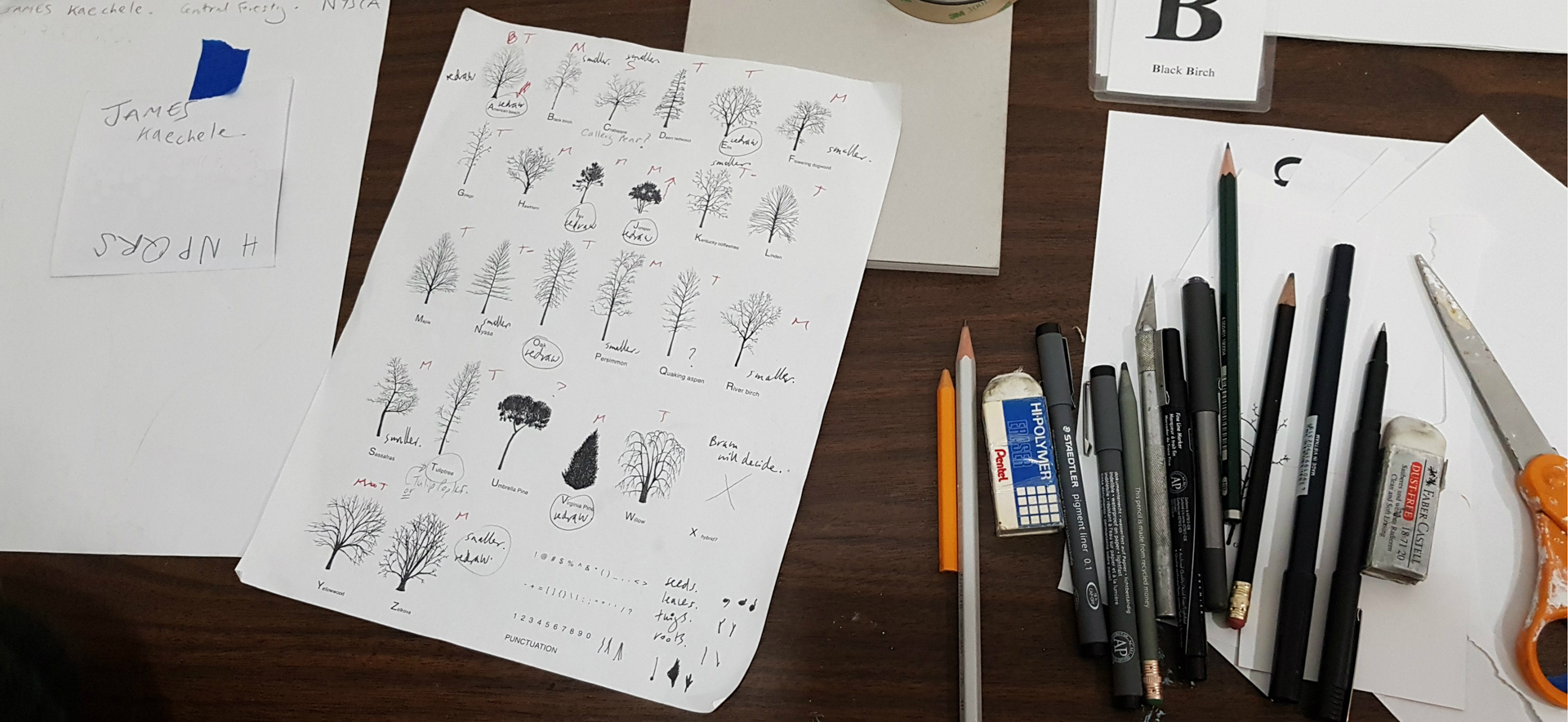 Katie Holten's Desk, Photo: Natalie Wichmann