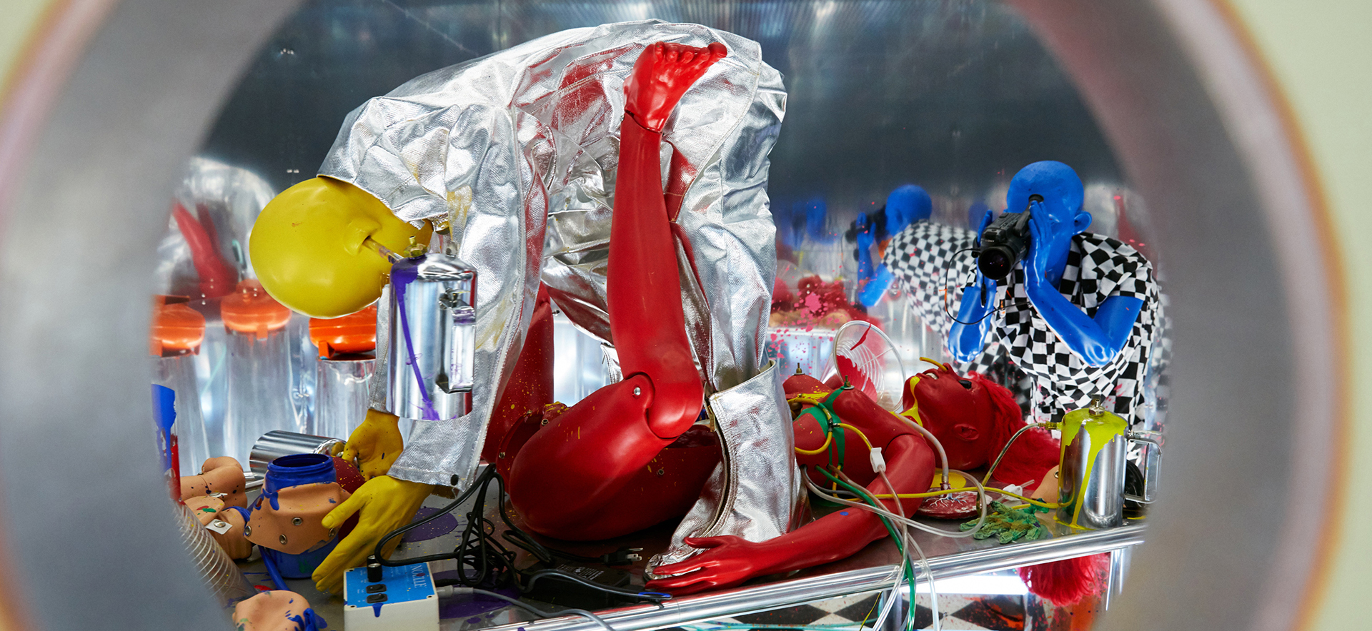 Richard Jackson, Installationsansicht, The Delivery Room, © Schirn Kunsthalle Frankfurt, 2020, Foto: Marc Krause