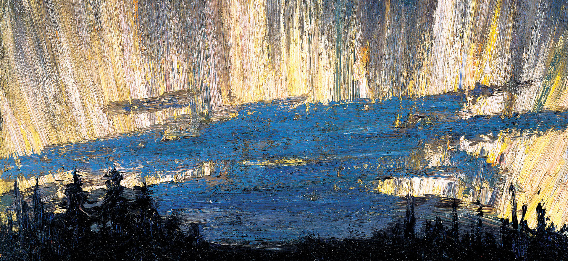 Tom Thomson, Claremont, Ontario, 1877 - Canoe Lake, Ontario, 1917, Northern Lights, About 1916-1917, The Montreal Museum of Fine Arts, Kauf, A. Sidney Dawes Fonds, Foto MMFA, Jean-François Brière